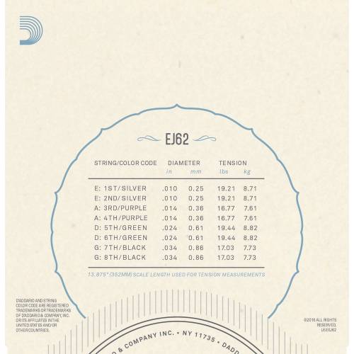 CORDE PER MANDOLINO D'ADDARIO EJ62
