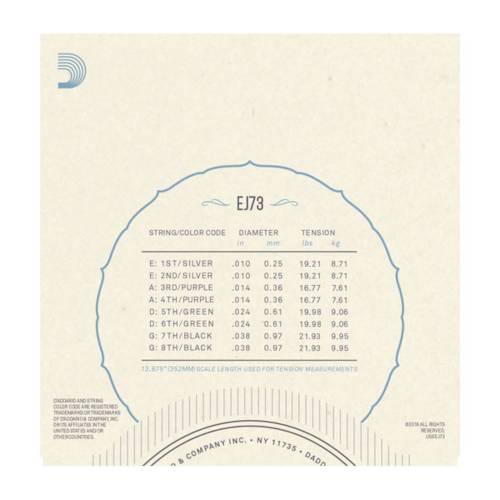 Corde per mandolino D'ADDARIO EJ73