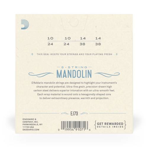 Corde per mandolino D'ADDARIO EJ73