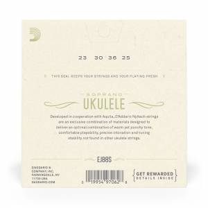 COrde per ukulele soprano D'ADDARIO EJ88S