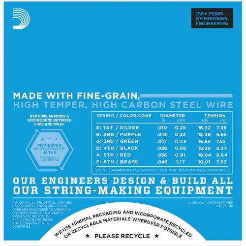 corde per chitarra elettrica D'ADDARIO EXL110