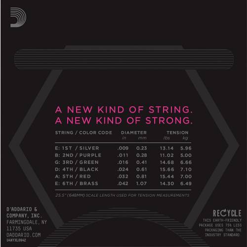 Corde per chitarra elettrica D'ADDARIO New York NYXL0942