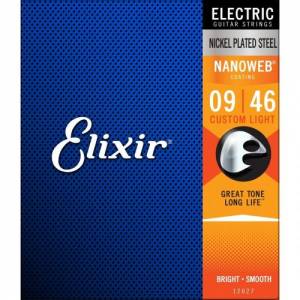 Corde per chitarra elettrica elixir 12027 Nanoweb